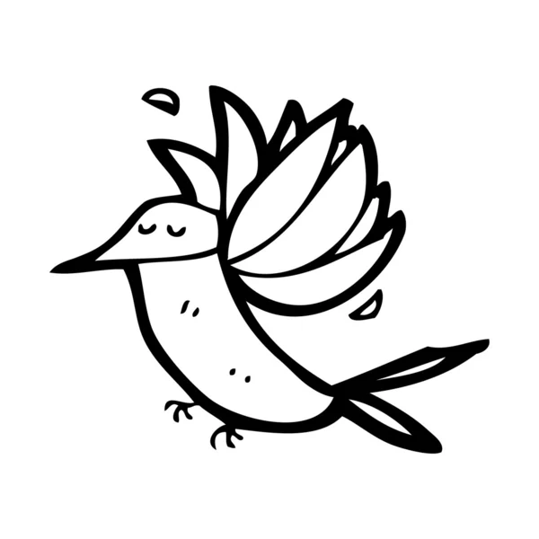 Мультяшная колибри — стоковый вектор
