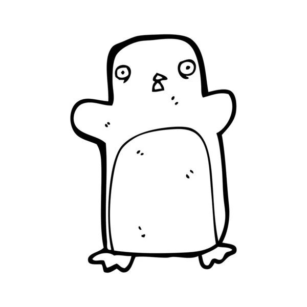 Çılgın penguen karikatür — Stok Vektör
