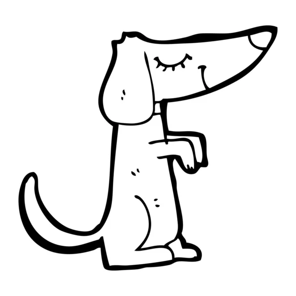 Liten hund tecknad — Stock vektor