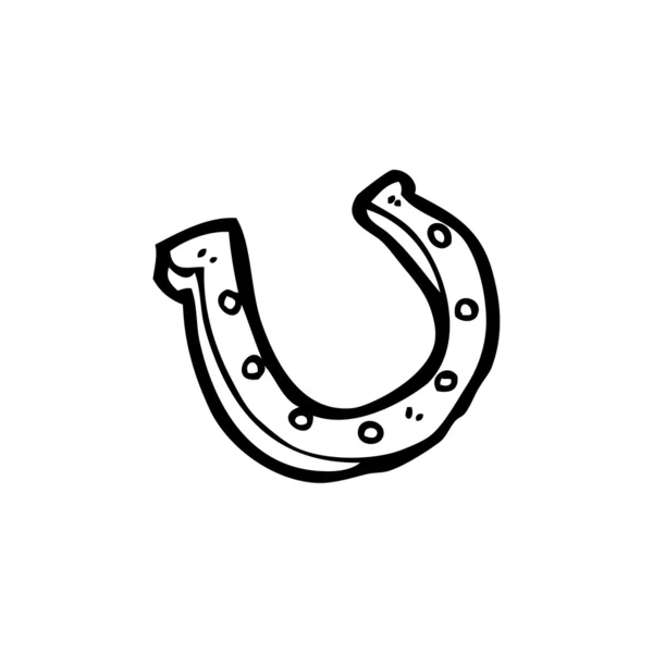 Lucky horseshoe cartoon — Stock vektor