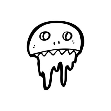 Damlama kafatası karikatür