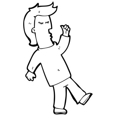 cool adam çizgi film