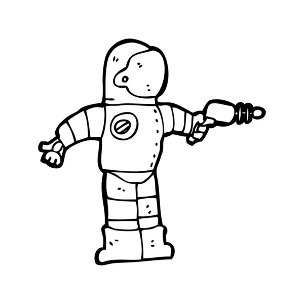 Space adventurer cartoon — Stock Vector