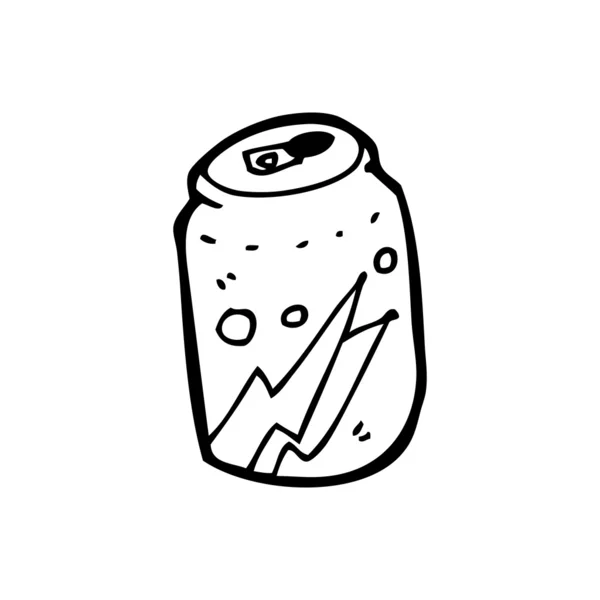 Soda kan cartoon — Stockvector