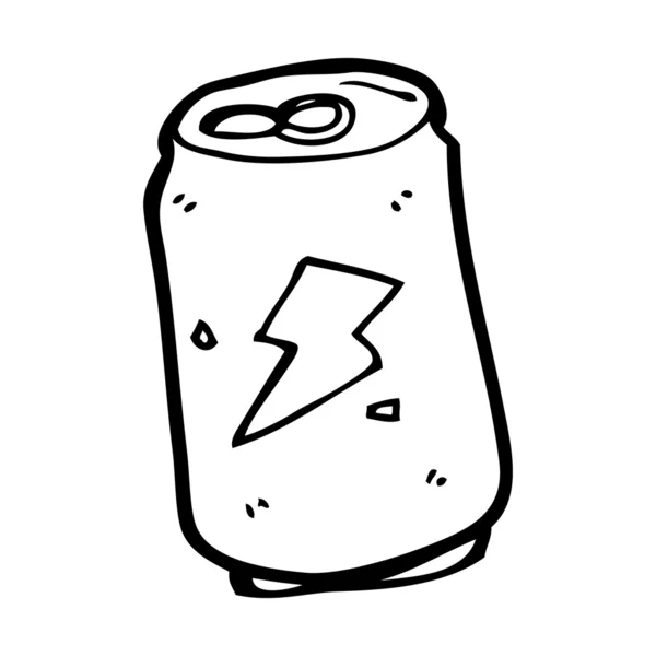 Soda kan cartoon — Stockvector