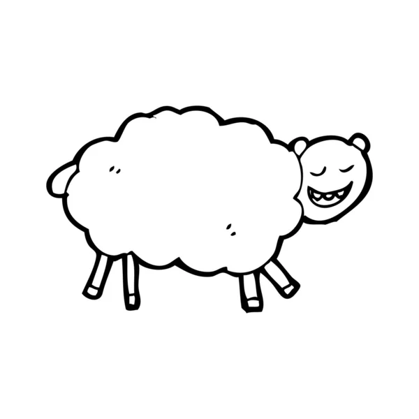 Bande dessinée moutons — Image vectorielle