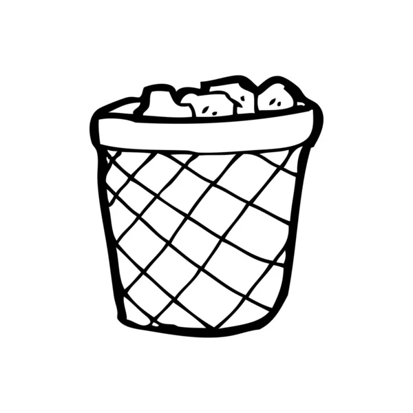 Office bin cartoon — Stock vektor