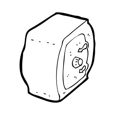 güvenli karikatür kilitli