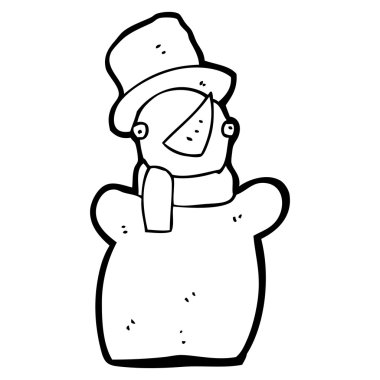 karikatür kardan adam