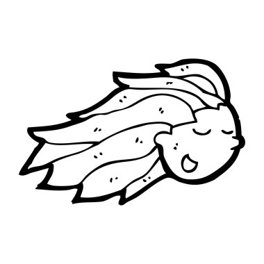 uçan kafa karikatür