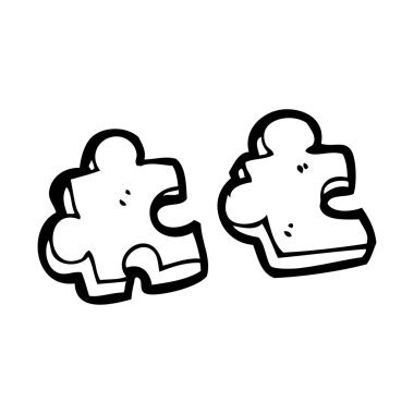 Parçalı bulmaca adet çizgi film