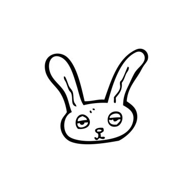 tavşan yüzü karikatür