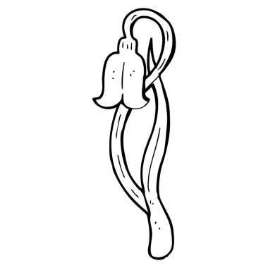 kardelen çiçek karikatür