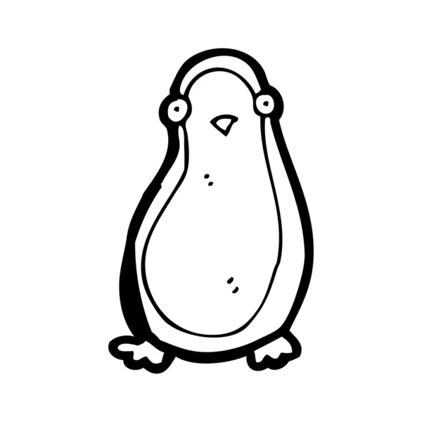Pinguin-Cartoon — Stockvektor