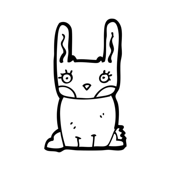 Симпатичный мультфильм про кролика — стоковый вектор