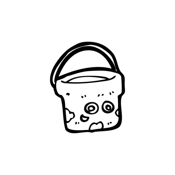 Bucket cartoon — Stock Vector