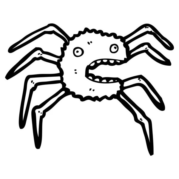 Halloween dessin animé araignée — Image vectorielle