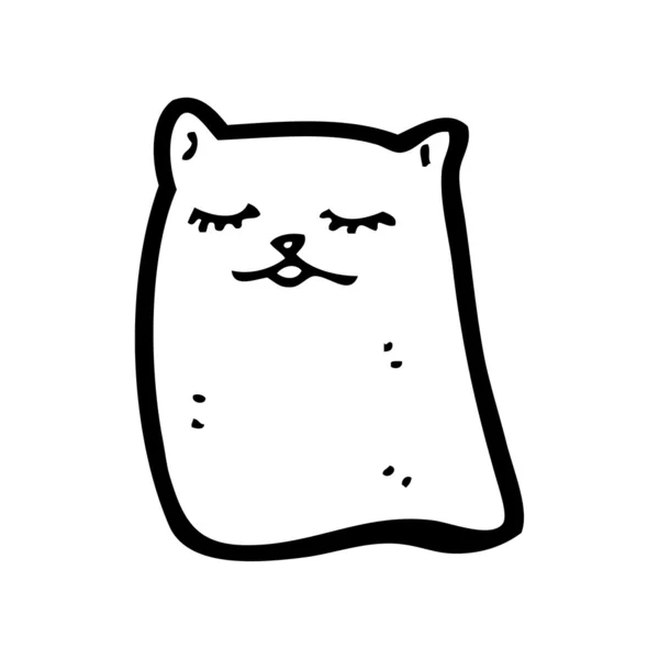 Fantasma gato dibujos animados — Vector de stock