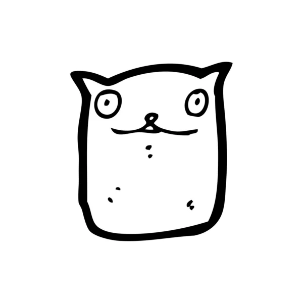 Fantasma gato dibujos animados — Vector de stock