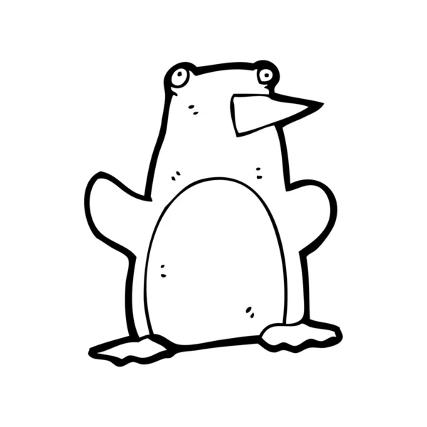 Dessin animé pingouin — Image vectorielle
