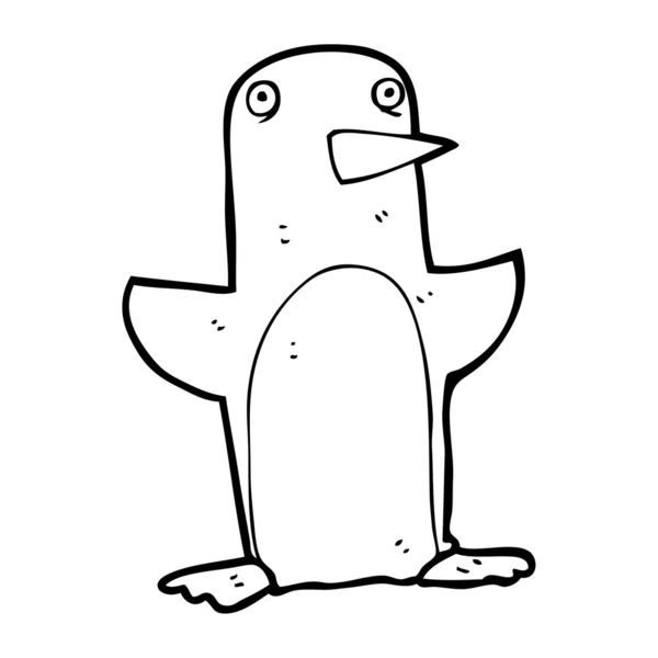 Pinguin-Cartoon — Stockvektor