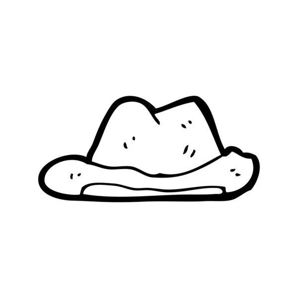 Old hat cartoon — Stockvector