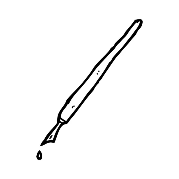 Traditionele inkt pen cartoon — Stockvector