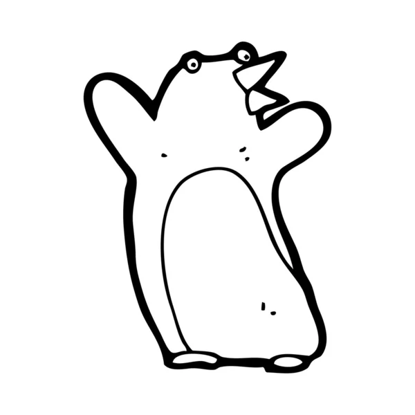Glad pingvin cartoon — Stock vektor