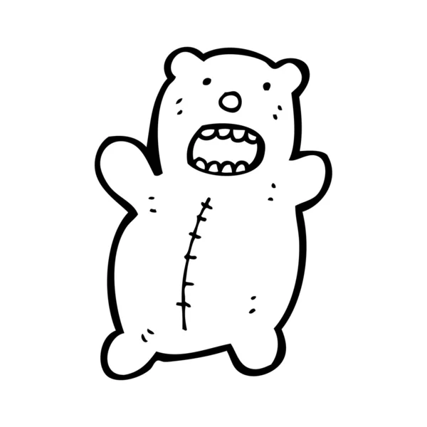 クマの漫画 — ストックベクタ