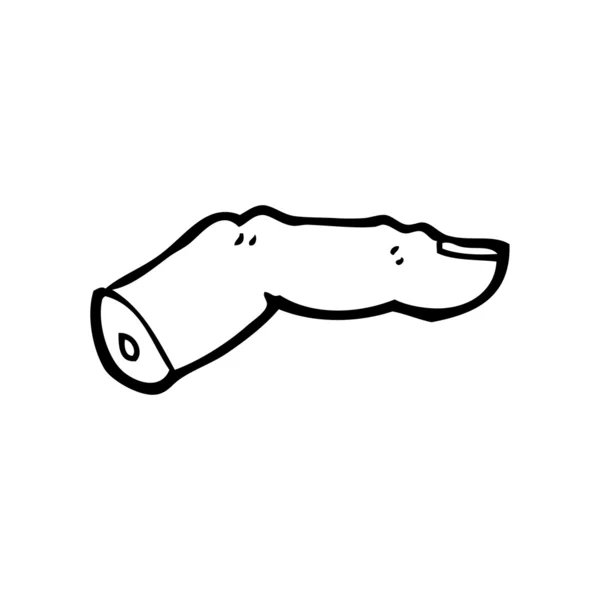 Avhuggna finger cartoon — Stock vektor