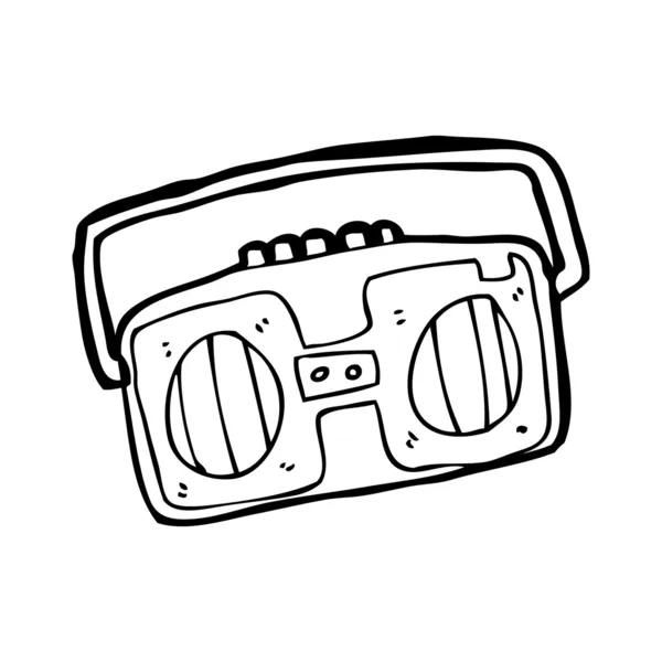 Radio cartoon — Stockvector