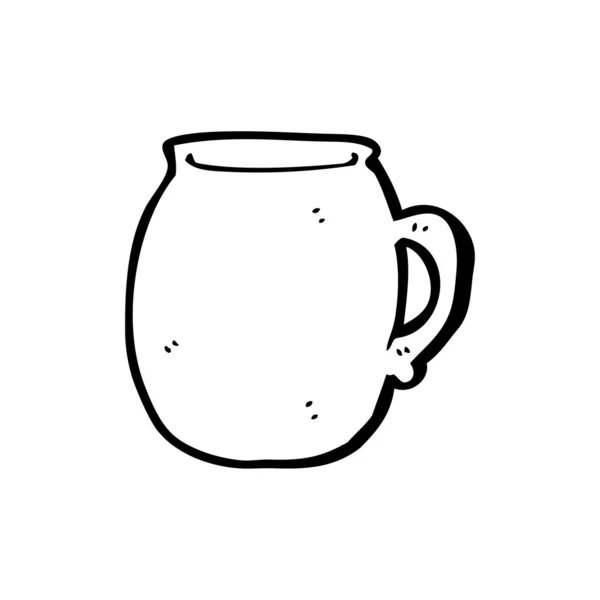 Mug dessin animé — Image vectorielle