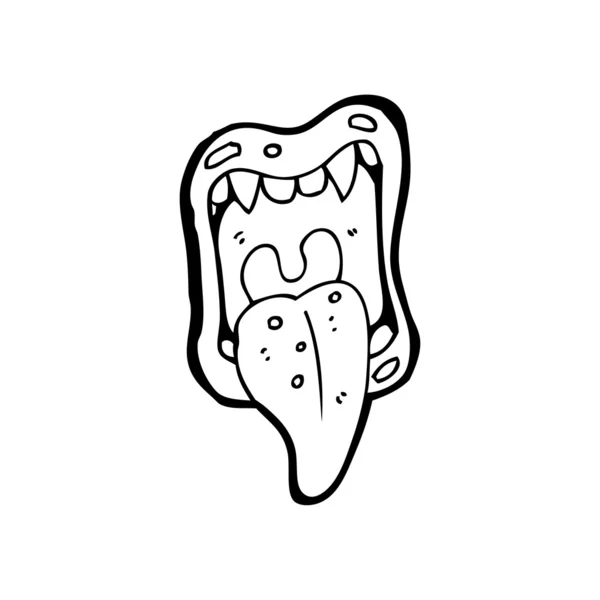 Halloween mouth cartoon — Stock Vector