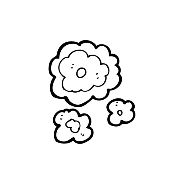 Květiny kreslené — Stockový vektor
