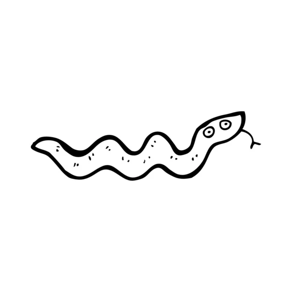 Dibujos animados de serpiente siseante — Archivo Imágenes Vectoriales