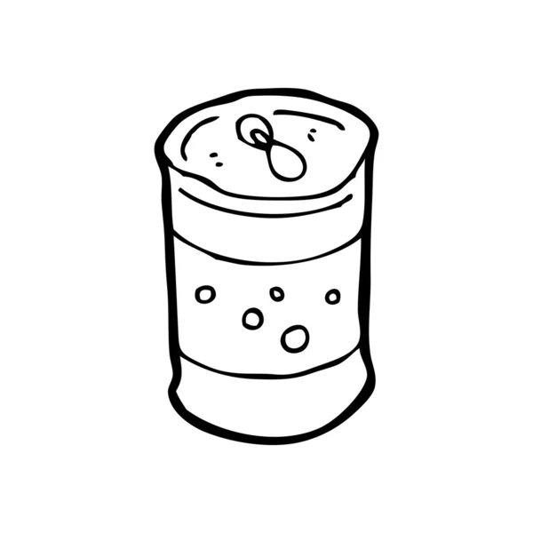 Soda kan cartoon — Stockvector