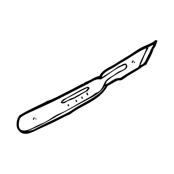 Medische scalpel cartoon — Stockvector