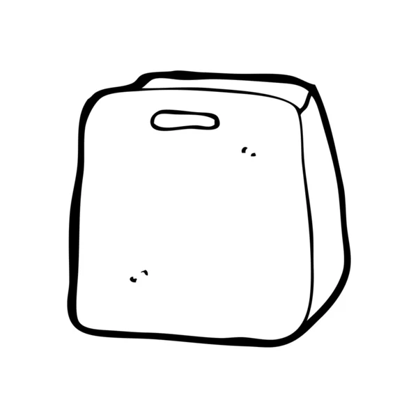 Nákupní taška kreslený — Stockový vektor