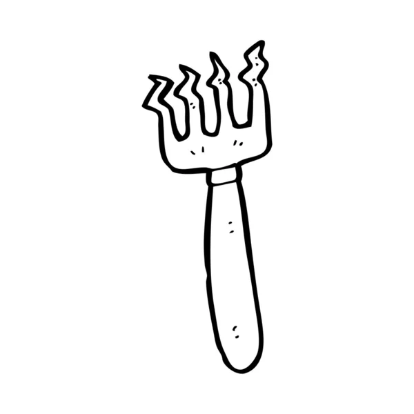 Bent fork cartoon — Stock Vector
