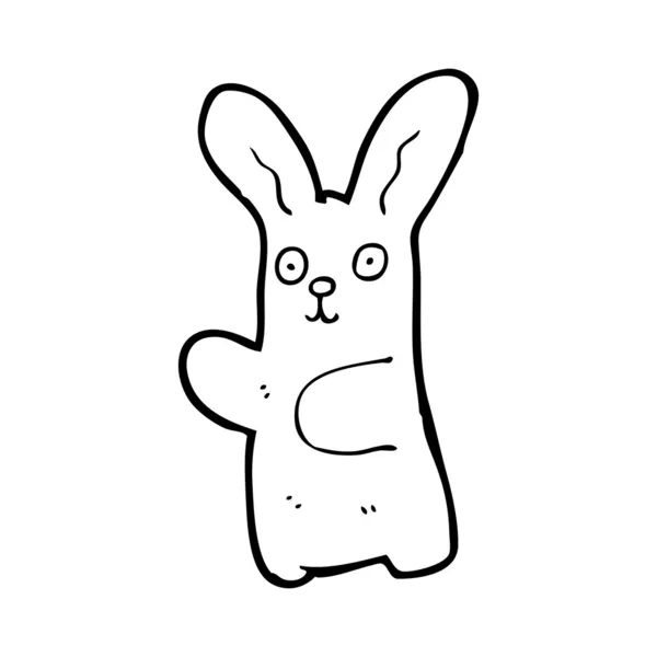 Dansende konijn cartoon — Stockvector