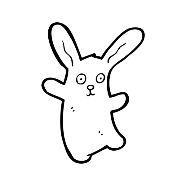 Dessin animé de lapin dansant — Image vectorielle