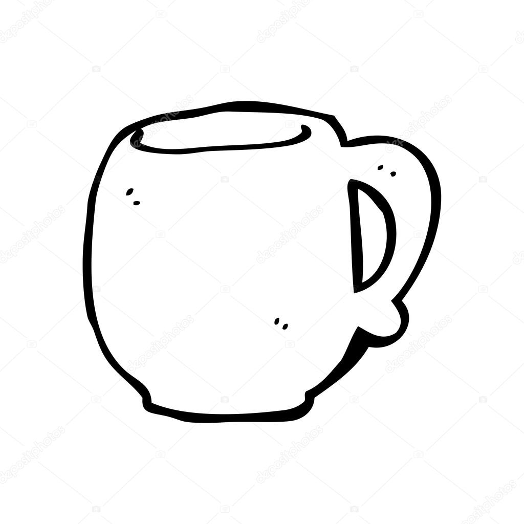 Cartoon coffee cup
