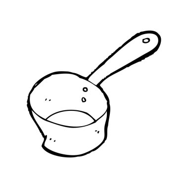 hırpalanmış eski mutfak pan çizgi film