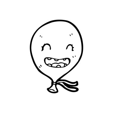 mutlu balon çizgi film