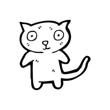 mutlu koca gözlü kedi çizgi film