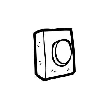 basma düğmesi karikatür