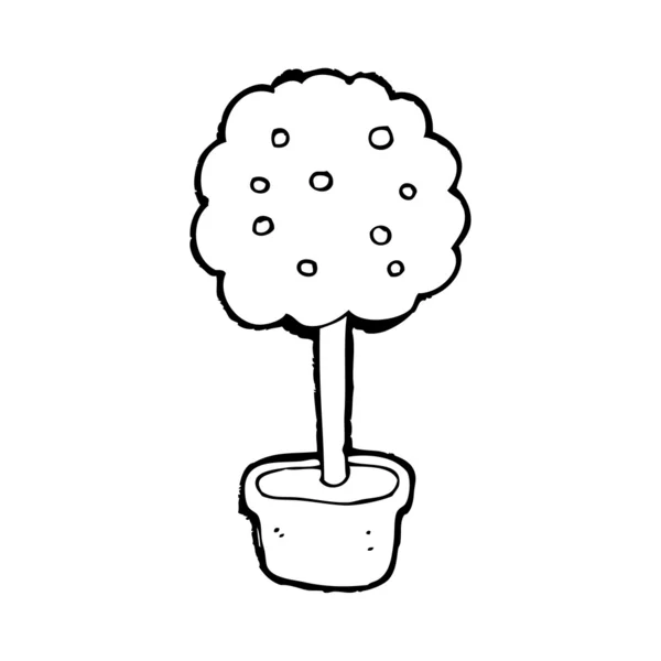 Bahçe ağaç karikatür — Stok Vektör