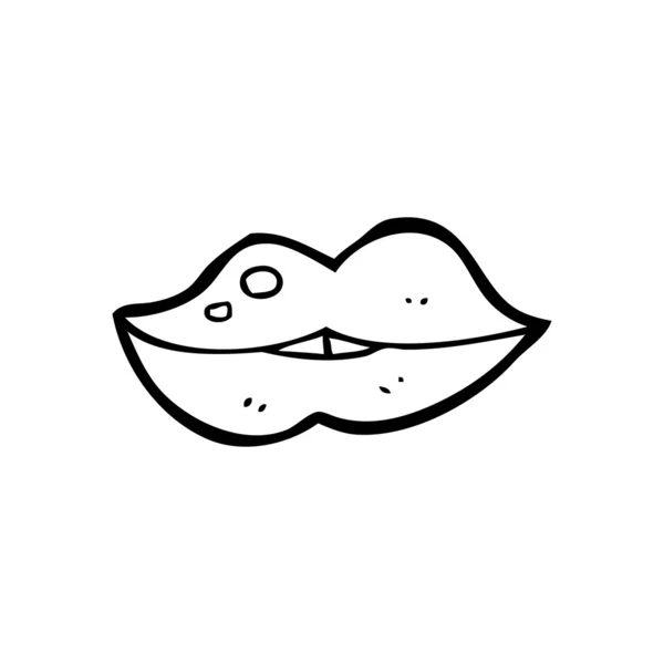 漫画の唇 — ストックベクタ