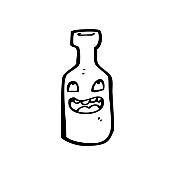 Postać z kreskówki butelki wina — Wektor stockowy