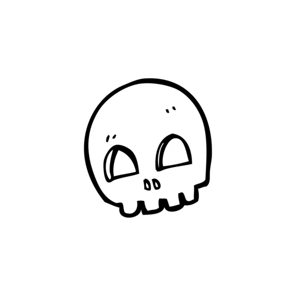 Calavera de dibujos animados — Vector de stock